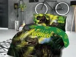 Pościel bawełniana -140x200 +70x80 - T-Rex World - 61502/1